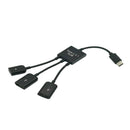 Type-C 3.1 Adapter 3 in 1 USB-C Male to USB 2.0 Female OTG Cable Power Supply zx