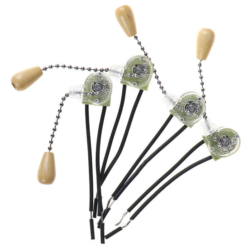 4pcs Wall Light Pull Switch Home Ceiling Fan Lamp Universal Pull Chain Swi  J.AU