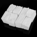 900pcs White Lint Free Nail Art Wipes Paper Pad Gel Acrylic Tips Polish Rem Y3V9