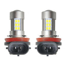 2X H11 H8 Super Bright White LED Bulbs 27SMD 21W Lamp For FogLight Headlight
