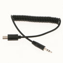 Remote Connect Cord 3.5mm-S2 Spring Coiled Cable for Sony HX50/ HX50V/ HX60/