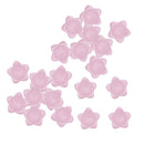 Wholesale 20x Pink Spacer Czech Flower Glass End Beads Caps Jewelry Findings