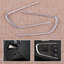 2pcs Car Steering Wheel Cover Molding Trim Frame Strip fit for Peugeot 508 14-16