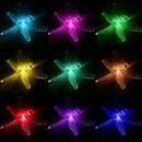 Solar Color Changing Led Light Dragonfly Wind Chimes Home Garden Outdoor De O6T2