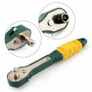 Mini 1/4 Head Screwdriver Pole 6.35mm Inner Hexagon Ratchet Socket Wrench w