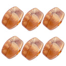 6Pcs Coffee Guitar Tuning Peg Machine Heads Handle Button Natural Texture