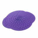 1Pcs Mini Silicone Makeup Brush Cleaner Pad Scrubber Board Cleaning Mat Han