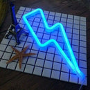 Thunder Lightning Shape Neon Light Sign Night Club Bedroom Wedding Party Home