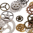 100g Steampunk Gear Pendants DIY Jewelry Handmade for Necklace Chain 10-40mm
