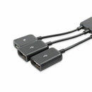 USB 3.1 Type C Male to 2 Dual USB A 2.0 Female + Micro-USB Female 3 in 1 OT G6I5
