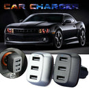 Qc3.0+2.4A 3 Usb Ports Smart Fast Charging Car Charger Adapter For Cell Pho