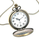 Car pocket watch retro design surrounding English alphabet car quartz pocke