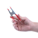 10Pcs 2Inch Mini Metal Heavy Duty Spring Clamps Crocodile Clip Red Plastic  P9U5
