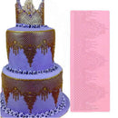 Fine Flower Craft Silicone Lace Impression Mold Cake Decor Bake Emboss Mat OEH