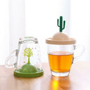 4pcs Sealed Cup Lid Cartoon Dustproof Bowl Cover Glass Mugs Drain Cups Cushion
