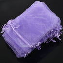 Organza Wedding Party Favor Gift Candy Sheer Bags Jewelry Pouch, 50 pcs 4in X6L4