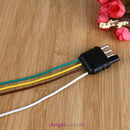 4 Pole Pin US Standard Truck Flat Wiring Harness Kit Side Only Trailer Plug NEW