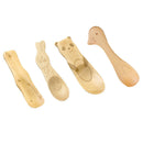 Fashion 1pcs Wood Cute Animal Pattern Kids Spoon Easy Kitchen Eating Tool D