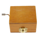 1pack Wood Hand-cranked Music Box Melody Box Plays Castle in the Sky Tune