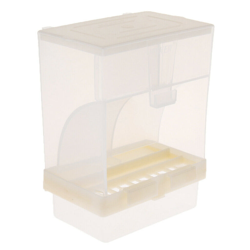 2 Pcs Integrated Automatic Bird Feeder Seed Drinking Water Easy Cleaning, White