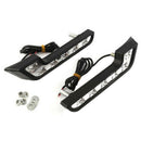 2 Pcs 8 LED Car Daytime Running Lights Fog Lamp For Mercedes-Benz DRL Led