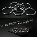 Stainless 10PCS Steel Nickel Plated Split Rings Key Rings Size 25mm DIY Keychain