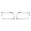 One Pair Plastic Headlight Head Light Lamp Cover Replacement Transparent Fo