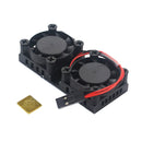 Cooling Fan Heatsink Dual Fan Cooling Kit for  3B/2B/B+, 7000rpm