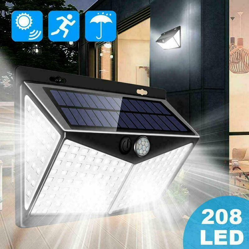 Solar Motion Sensor Light Wall Light Garden Lamp Human Induction Outdoor Ne E0N2