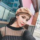 Ladies New Autumn and Winter Wool Hat Noble Temperament Painter Hat Wool Ha