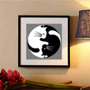 Black White Cat 5D Diamond Painting Embroidery DIY Cross Stitch Home Decor