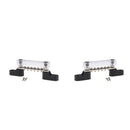 2pcs Bus Bar Terminal Junction Box 12-48 Volt With Cover Lid Boat Caravans
