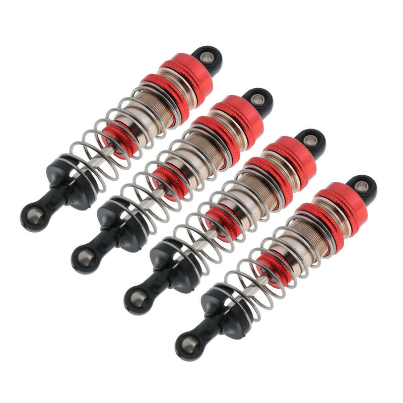 4 Pieces 1:14 RC Car Metal Shock Absorber for WLTOYS 144001 RC Buggy Parts