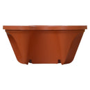 Stackable Three Pedal Pot Basket Container, Maroon Qty: 1Pcs L1C3