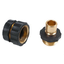 1 Pair x Garden Hose Connector Quick Connect Fitting Pipe 3/4 Hose-Water Hose E7