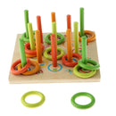 Wooden Educational Toys, Color Rings Stacking Toddler Puzzles Toys, For Kids