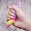 20 Pcs Plush Pen Six-Color Ballpoint Pen Creative Student Stationery Office