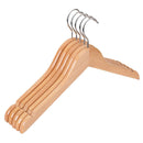10pcs Children Wooden Coat Hangers Wardrobe Hanger Bar for kids Clothes 32cm