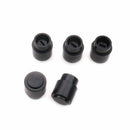 Guitar Toggle Switch Cap Tip Push On Top Hat Round Black Parts Pack Of 5 Q9X4