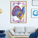 5D DIY Special Shaped Diamond Painting Peacock Pattern Embroidery Decor