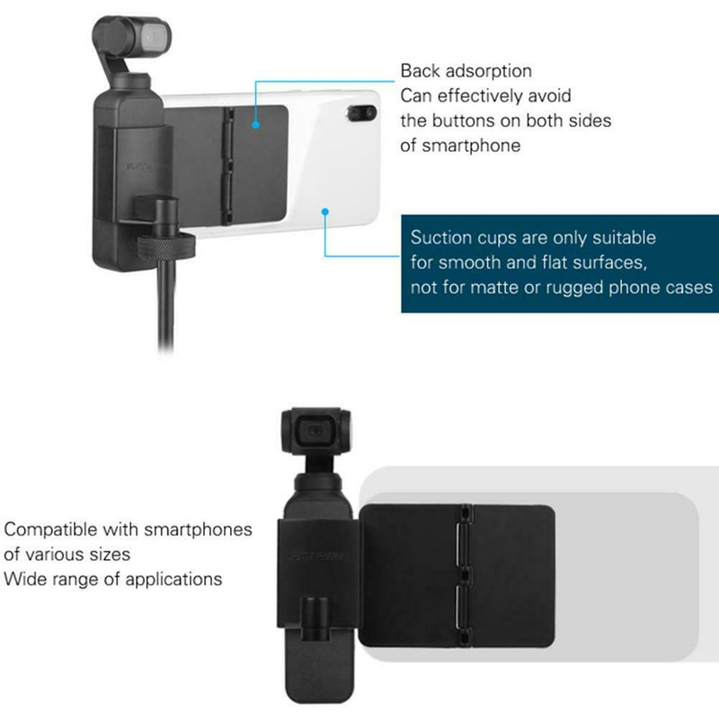 Sunnylife Folding Smartphone Suction Cup Bracket Holder for DJI Osmo Pocket