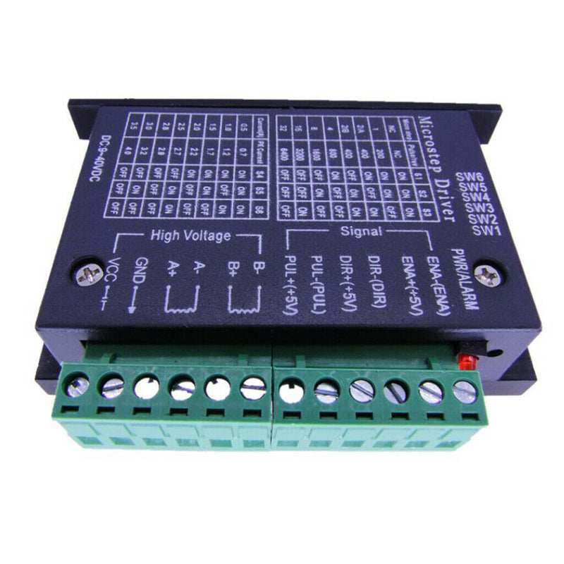 Nema42/57/86 Stepper Motor Driver Controller TB6600 4A 256micsteps 9~40VDC CNC