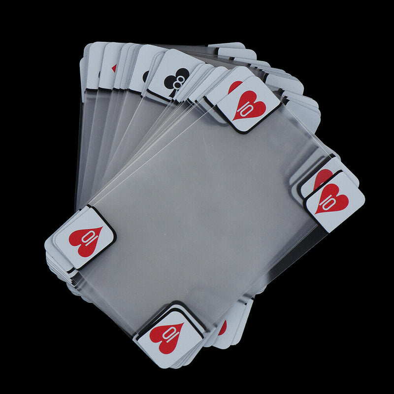 Transparent Waterproof PVC Poker Playing Cards Plastic Crystal  Gift