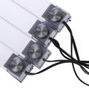 4X LED Car Interior Atmosphere Blue Light Charge Floor Decor Lamp Accessories 3C