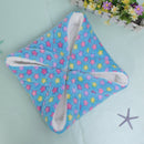 Dog Cat Blanket Pet Cushion Bed Soft Velvet Winter Warm Sleep Mat(Blue L) SN9F