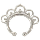 Non Piercing Flower Petal Fan SEPTUM Nose Clip-On Hanger RINGS Stud Color:S U4N8
