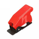 Durable ON/OFF SPST Toggle Metal Lever Car Dash Light+Missile Cover  Top