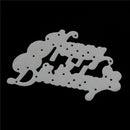 Birthday Party Card Metal Cut Dies For Scrapbooking Stencil DIY Album Decor Z