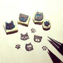 Black Ink Pad Inkpad Rubber Stamp Finger Print Craft Safe Baby Non-Toxic Ea L1R4