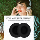 1 Pair Replacement Protein Leather Foam Ear Pads Cushions for Monster NTune